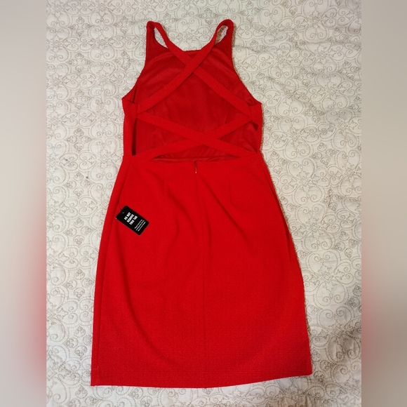 Express Red Dress NWT - Picture 3 of 7